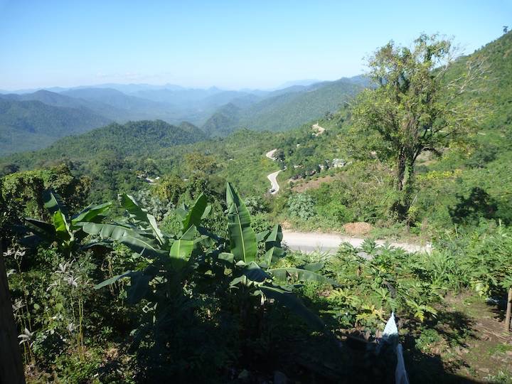 Another shot of the view back west as we near the top towards Kalaw.